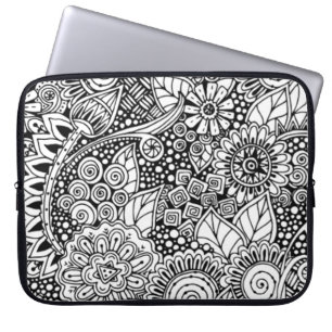 Ethnic Floral Inspired Laptop Sleeve