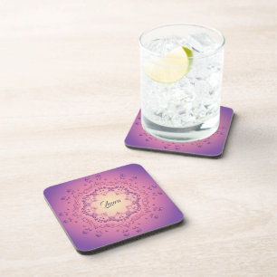 Ethnic floral mandala. Floral Crown     Coaster