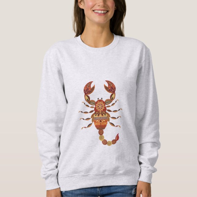 Ethnic Floral Scorpion Sweatshirt (Front)