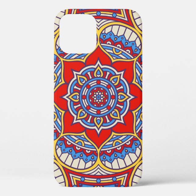 Ethnic floral, seamless bohemian pattern. Case-Mate iPhone case (Back)