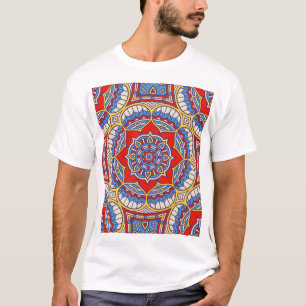 Ethnic floral, seamless bohemian pattern. T-Shirt