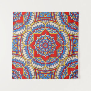 Ethnic floral, seamless bohemian pattern. tapestry