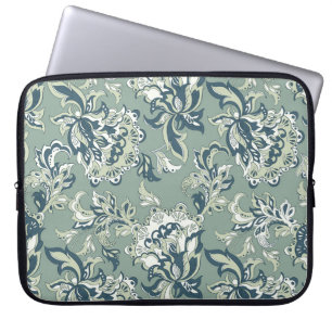 ethnic floral seamless pattern. folkloric batik or laptop sleeve