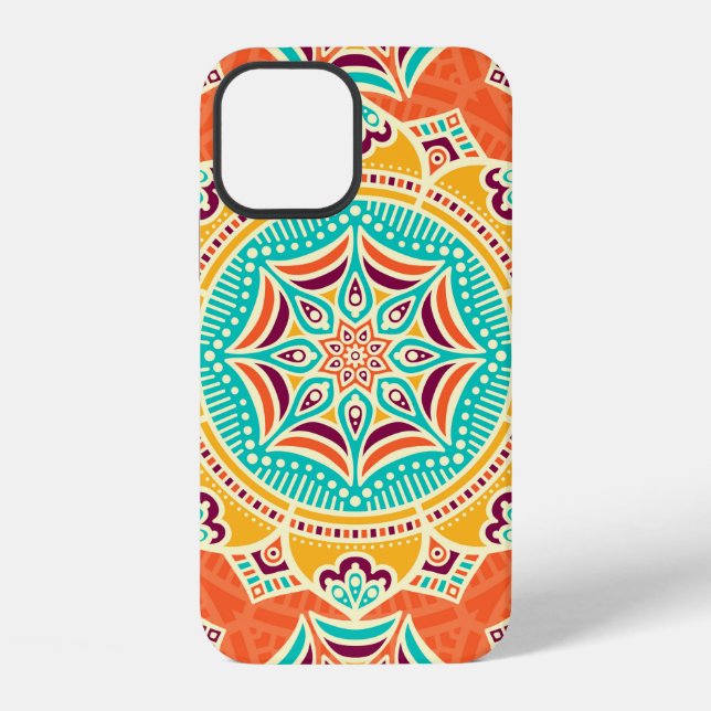 Ethnic floral seamless pattern iPhone case (Back)