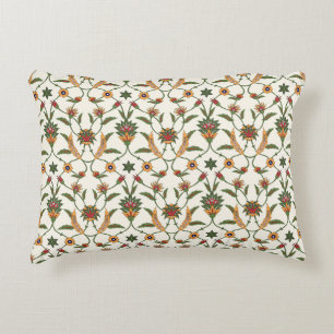 Ethnic Floral: Stylish Seamless Ornament. Decorative Cushion