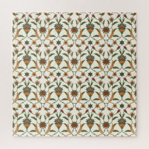 Ethnic Floral: Stylish Seamless Ornament. Jigsaw Puzzle