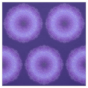 Ethnic Floral Violet Mandala Fabric