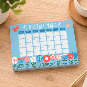 Ethnic Folk Monthly Planner 4x3 Post-it Notes