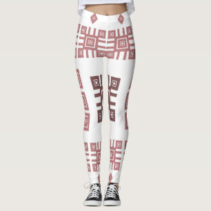 Ethnic folk ornament leggings