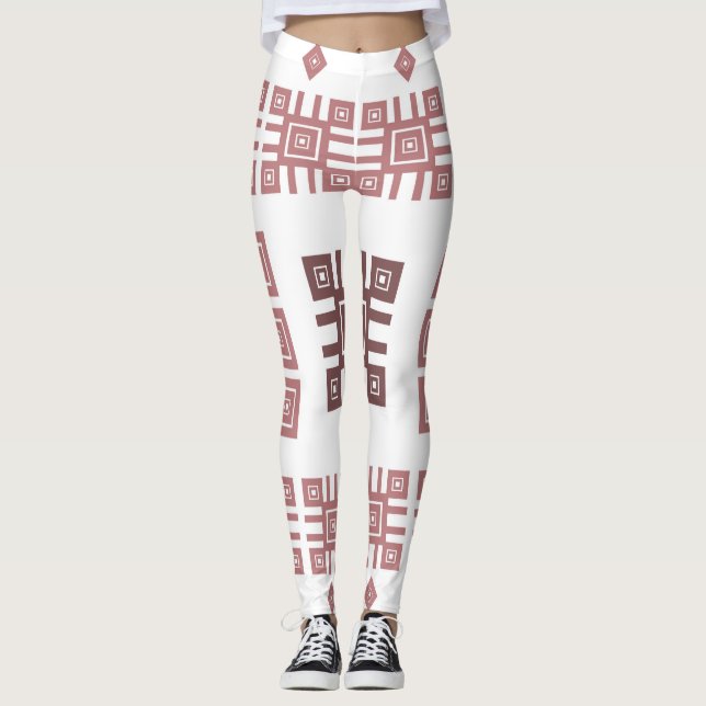 Ethnic folk ornament leggings (Front)