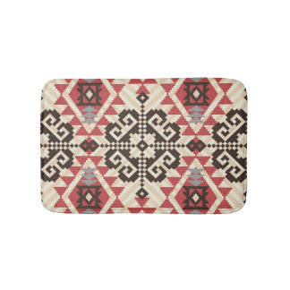 Ethnic Geometric: Abstract Seamless Bath Mat