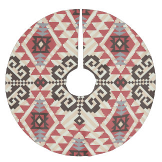 Ethnic Geometric: Abstract Seamless Brushed Polyester Tree Skirt