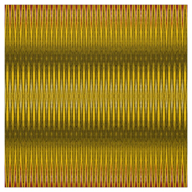 Ethnic Geometric Gold Fabric (Swatch)