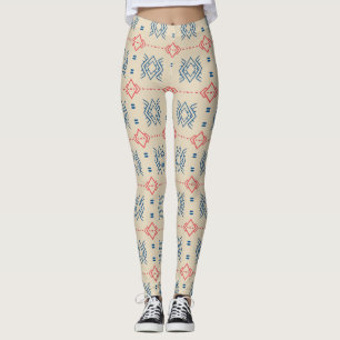 Ethnic Geometric Pattern Leggings
