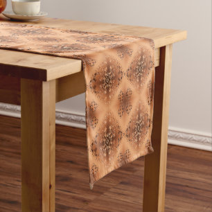 Ethnic geometric pattern. short table runner