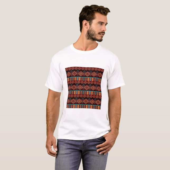 ethnic geometric southwestern T-Shirt (Front Full)