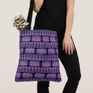 Ethnic Geometric Stripes African Pattern Tote Bag