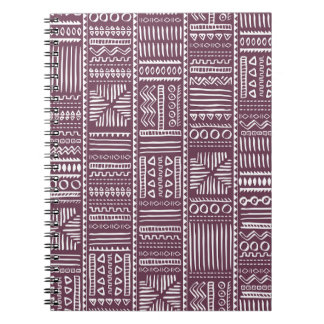 Ethnic hand drawn pattern: vintage style notebook