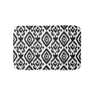 Ethnic hand-drawn, wrapping print pattern. bath mat