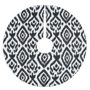 Ethnic hand-drawn, wrapping print pattern. brushed polyester tree skirt