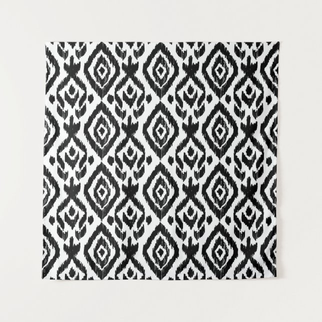 Ethnic hand-drawn, wrapping print pattern. tapestry (Front)