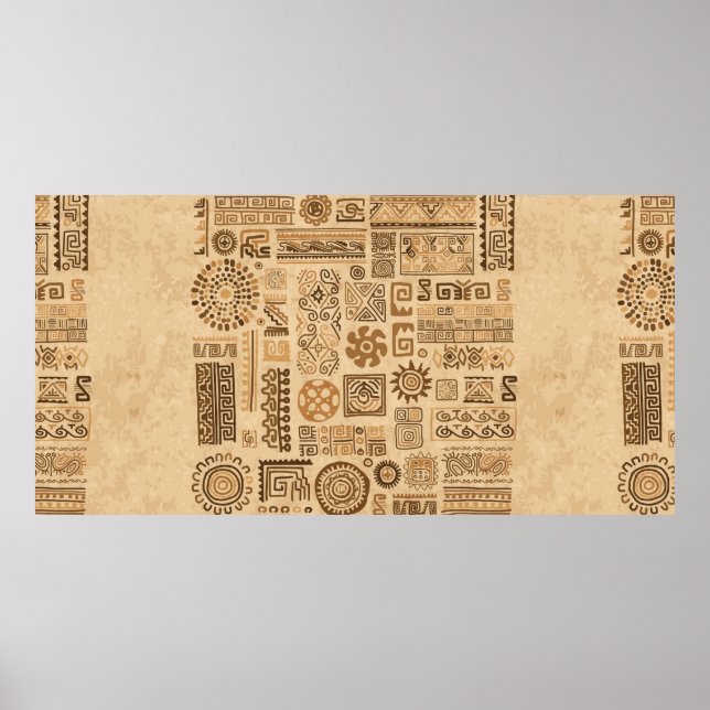 Ethnic handmade ornament poster (Front)