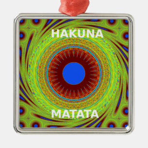 Ethnic Have a Nice Day and a Better Night Metal Tree Decoration