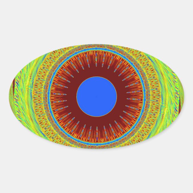 Ethnic Have a Nice Day and a Better Night Oval Sticker (Front)