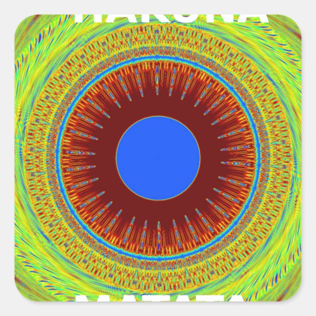 Ethnic Have a Nice Day and a Better Night Square Sticker (Front)