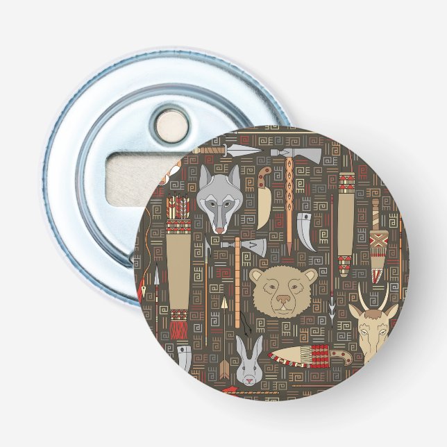 Ethnic Hunting Pattern Bottle Opener (Front)