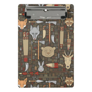 Ethnic Hunting Pattern Mini Clipboard