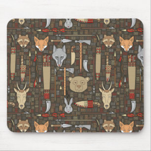 Ethnic Hunting Pattern Mouse Mat