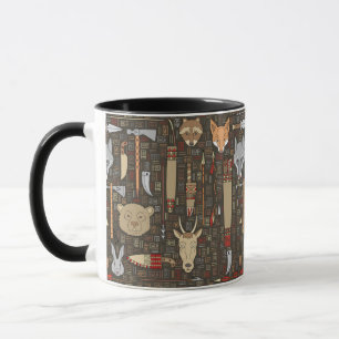 Ethnic Hunting Pattern Mug