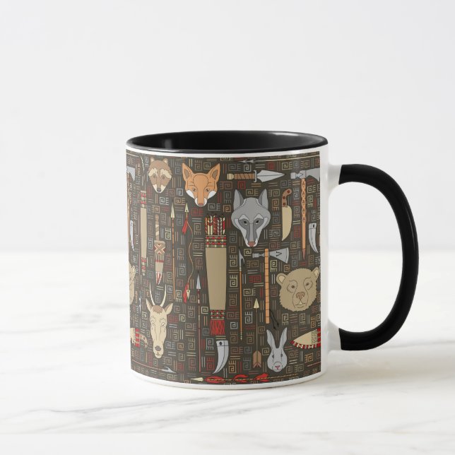 Ethnic Hunting Pattern Mug (Right)