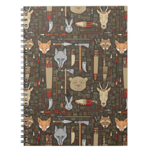 Ethnic Hunting Pattern Notebook