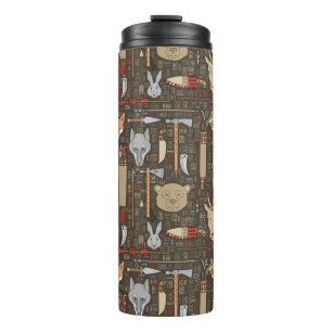 Ethnic Hunting Pattern Thermal Tumbler