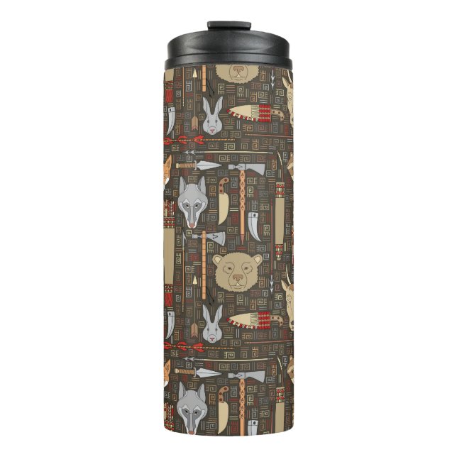 Ethnic Hunting Pattern Thermal Tumbler (Front)