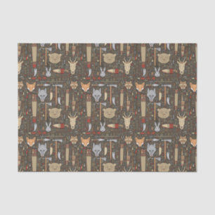 Ethnic Hunting Pattern Tissue Paper