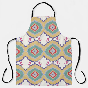 Ethnic ikat chevron pattern background Traditional Apron