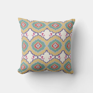 Ethnic ikat chevron pattern background Traditional Cushion