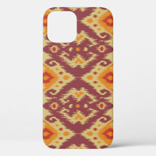 Ethnic Ikat Chevron: Traditional Background iPhone 12 Case