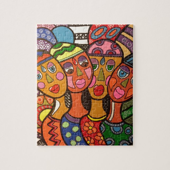 ethnic jigsaw puzzle (Vertical)