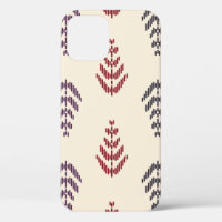 Ethnic leaf background art. Seamless pattern in tr
