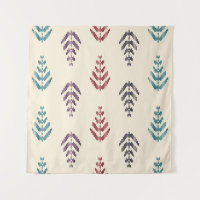 Ethnic leaf background art. Seamless pattern in tr