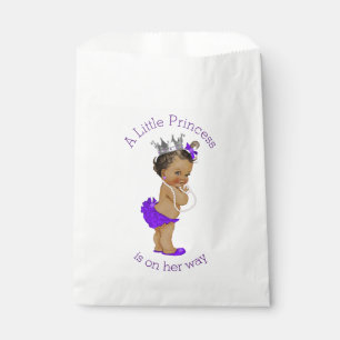 Ethnic Little Princess Baby Shower Purple Favour Bags
