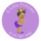 Ethnic Little Princess Baby Shower Purple Gold