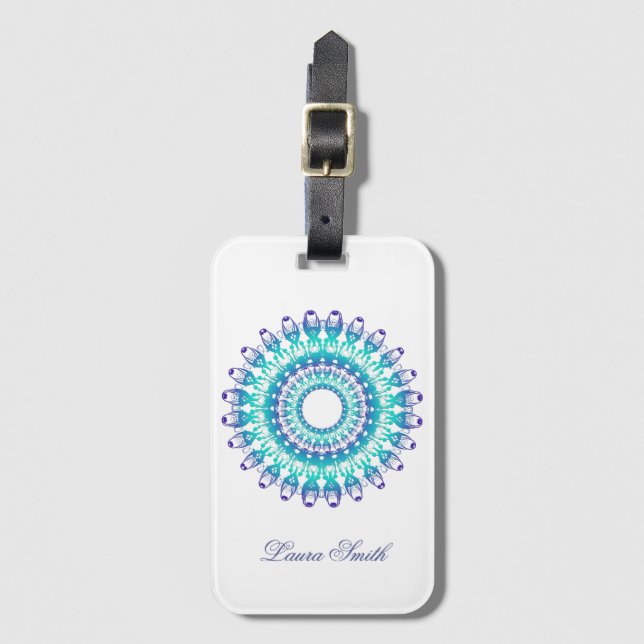 Ethnic mandala. luggage tag (Front Vertical)