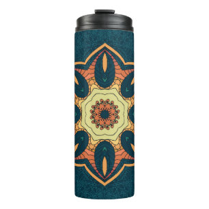 Ethnic mandala: seamless vintage pattern thermal tumbler
