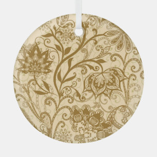 Ethnic Mandalas: Indian Style Pattern Glass Tree Decoration