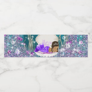 Ethnic Mermaid Water Bottle Labels